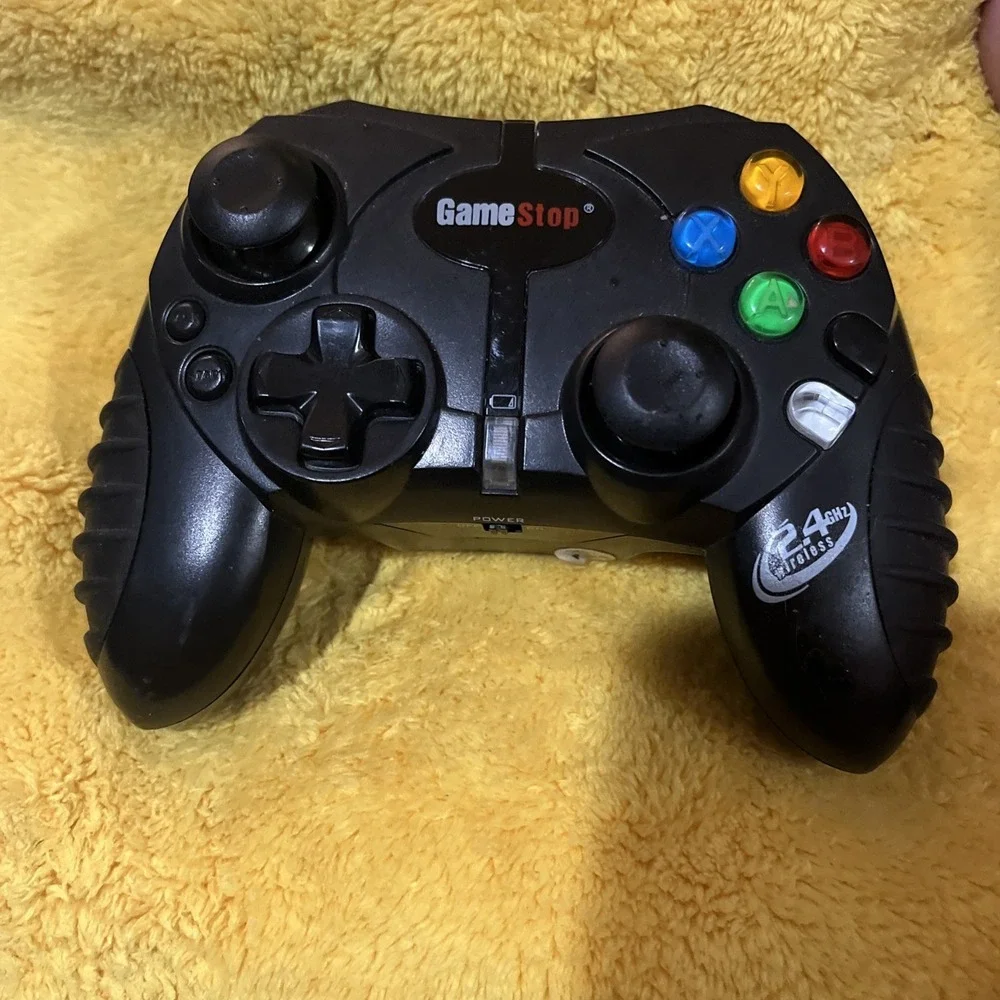 GameStop 2.4GHz Wireless Microsoft OG Xbox Controller - For Repair Corrosion